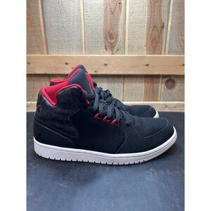 Nike Air Jordan 1 Flight Mens High-Top Sneakers Black/Red Size 10.5